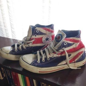 The Who union jack high top converse